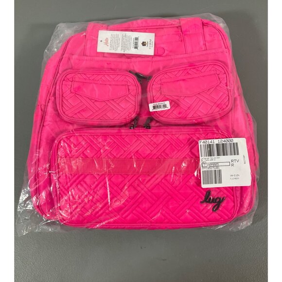 Lug Puddle Jumper LE Convertible Tote Bag for Women - Hot Pink, Travel Chic - Picture 2 of 8